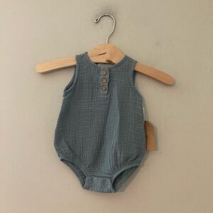 $12 ADD ON‎ grayson collective muslin sleeveless romper newborn Zara Mini Boden
